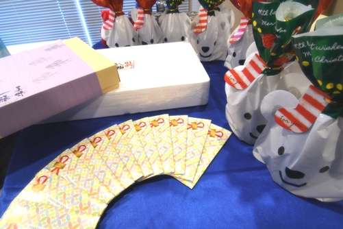 役員・社員からの豪華プレゼント