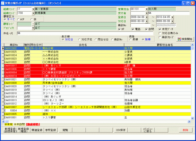 営業・商談管理